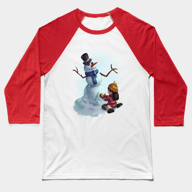 Snowman Baseball T-Shirt by An_dre 2B